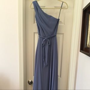 Amsale Laurie slate bridesmaid dress size 4
